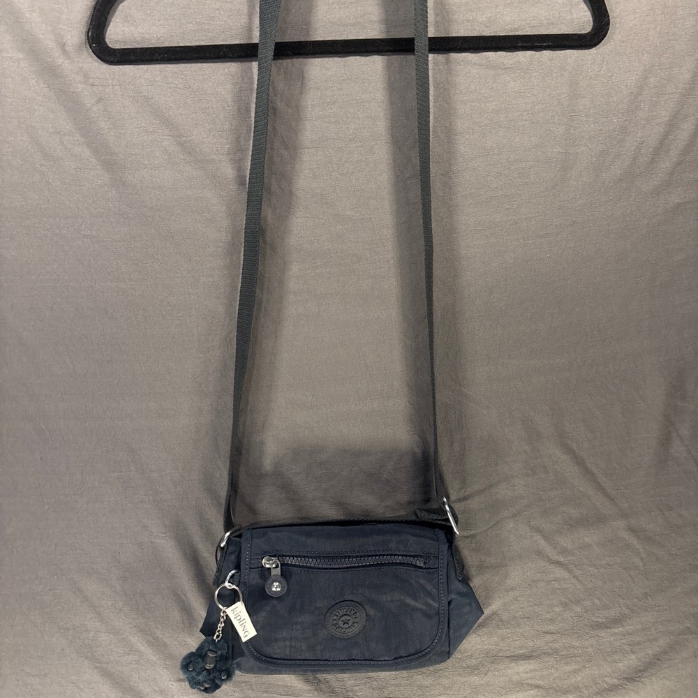 NWOT Black Kipling Crossbody Mini Bag With Charm